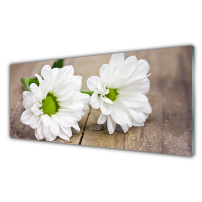 Keuken achterwand glas met print Bloemen plantaardige aard