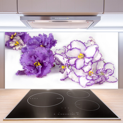 Keuken achterwand glas met print Bloem plantaard