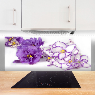 Keuken achterwand glas met print Bloem plantaard