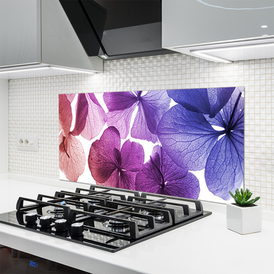 Keuken achterwand glas met print Bloemen plantaardige aard