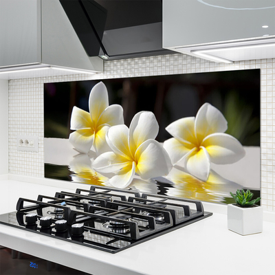 Keuken achterwand glas met print Bloemen plantaardige aard