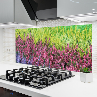 Keuken achterwand glas met print Bloem plantaard