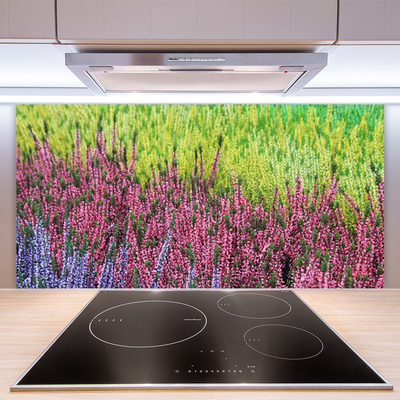 Keuken achterwand glas met print Bloem plantaard