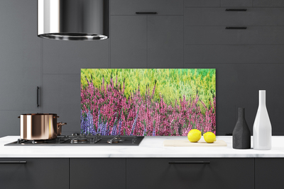 Keuken achterwand glas met print Bloem plantaard