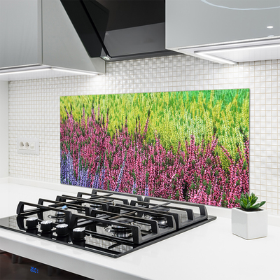 Keuken achterwand glas met print Bloem plantaard