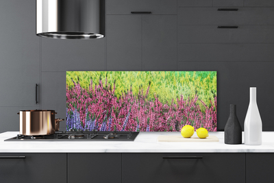 Keuken achterwand glas met print Bloem plantaard