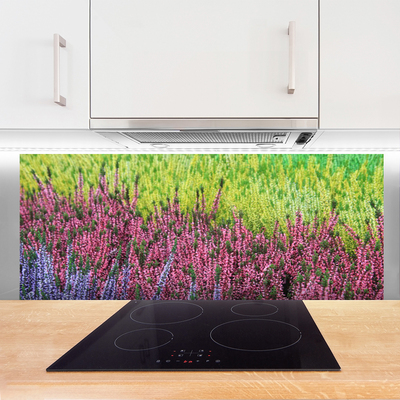 Keuken achterwand glas met print Bloem plantaard