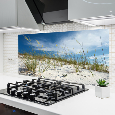 Keuken achterwand glas met print Strandlandschap