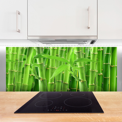 Keuken achterwand glas met print Bamboe stem flower plant