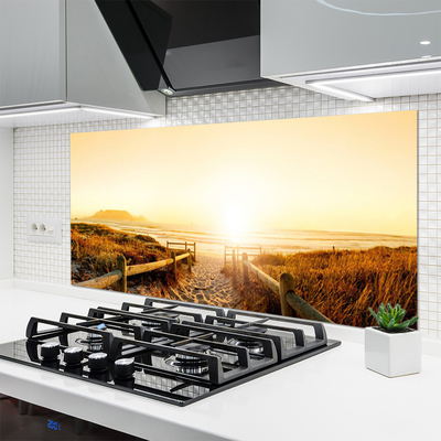 Keuken achterwand glas met print Landschapspad