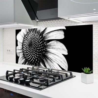 Keuken achterwand glas met print Bloem plantaard