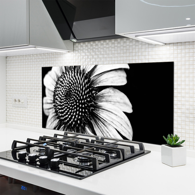 Keuken achterwand glas met print Bloem plantaard