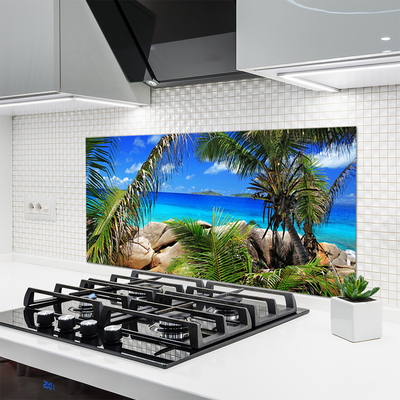 Keuken achterwand glas met print Rock laat landschap