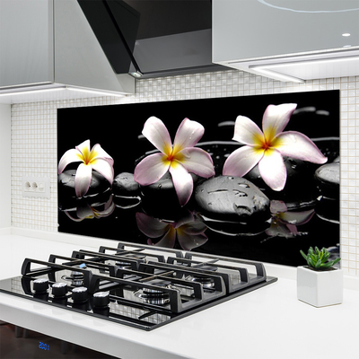 Keuken achterwand glas met print Bloemstenen plant