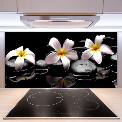 Keuken achterwand glas met print Bloemstenen plant