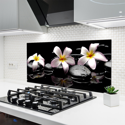 Keuken achterwand glas met print Bloemstenen plant