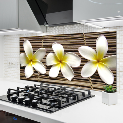 Keuken achterwand glas met print Bloemen plantaardige aard