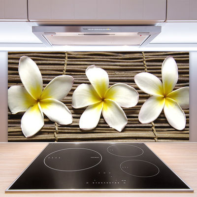 Keuken achterwand glas met print Bloemen plantaardige aard