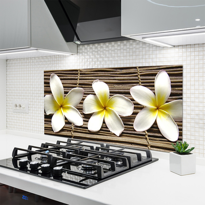 Keuken achterwand glas met print Bloemen plantaardige aard