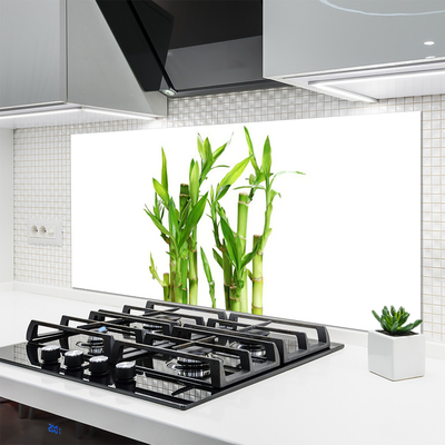 Keuken achterwand glas met print Bamboe stem flower plant