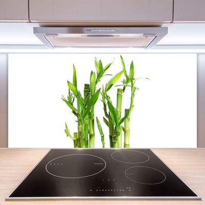 Keuken achterwand glas met print Bamboe stem flower plant