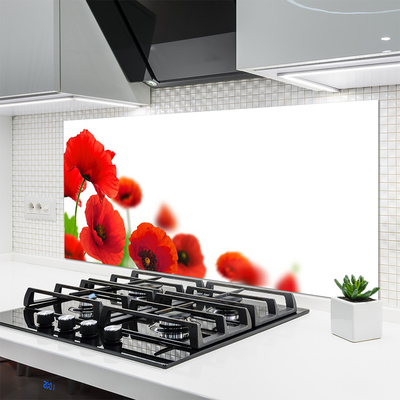 Keuken achterwand glas met print Red maki nature