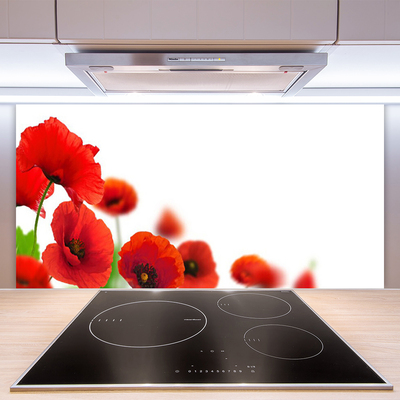 Keuken achterwand glas met print Red maki nature