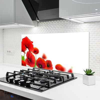 Keuken achterwand glas met print Red maki nature