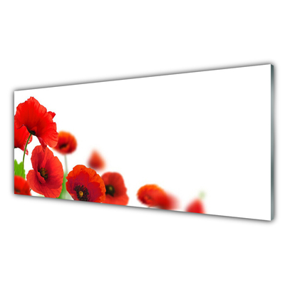 Keuken achterwand glas met print Red maki nature