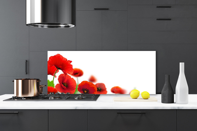 Keuken achterwand glas met print Red maki nature