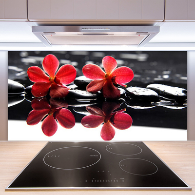 Keuken achterwand glas met print Bloemstenen plant