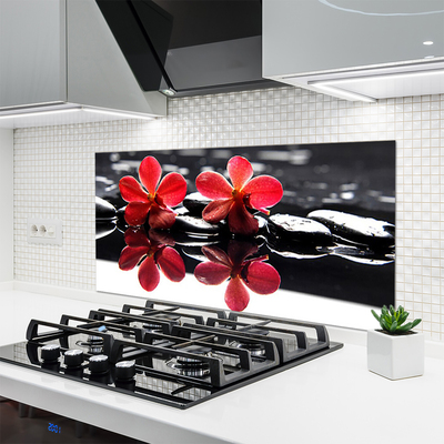 Keuken achterwand glas met print Bloemstenen plant