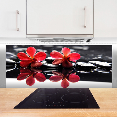 Keuken achterwand glas met print Bloemstenen plant