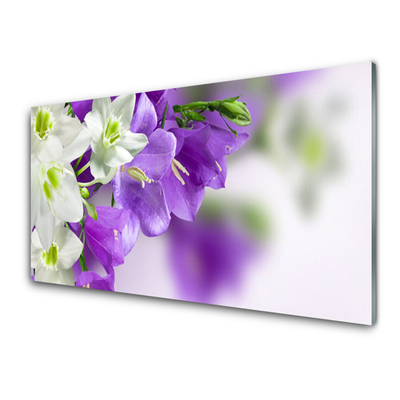 Keuken achterwand glas met print Bloemen plantaardige aard