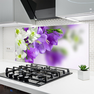 Keuken achterwand glas met print Bloemen plantaardige aard