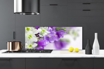 Keuken achterwand glas met print Bloemen plantaardige aard