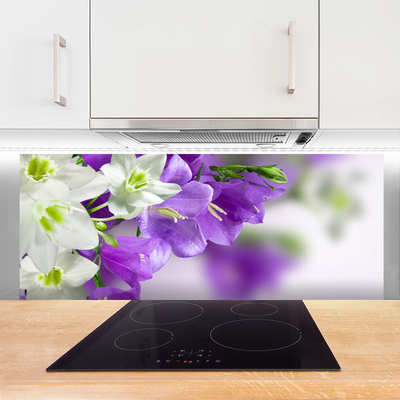 Keuken achterwand glas met print Bloemen plantaardige aard