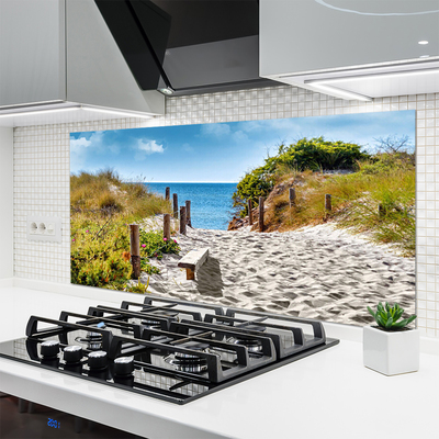 Keuken achterwand glas met print Landschapspad