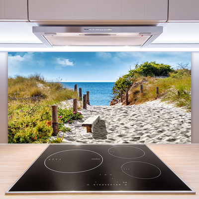 Keuken achterwand glas met print Landschapspad