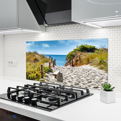 Keuken achterwand glas met print Landschapspad