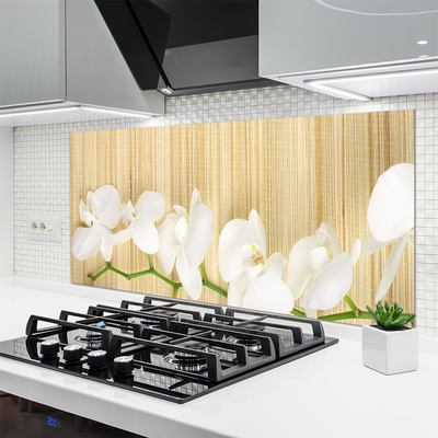 Keuken achterwand glas met print Bloemen plantaardige aard