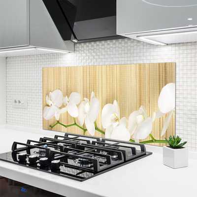 Keuken achterwand glas met print Bloemen plantaardige aard