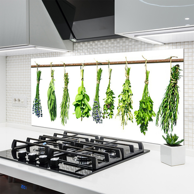 Keuken achterwand glas met print Bloemen plantaardige aard