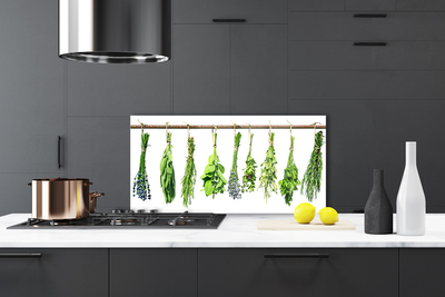 Keuken achterwand glas met print Bloemen plantaardige aard