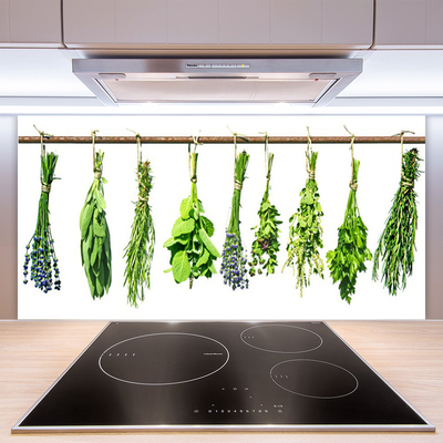 Keuken achterwand glas met print Bloemen plantaardige aard