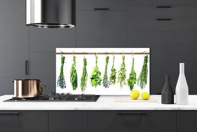 Keuken achterwand glas met print Bloemen plantaardige aard