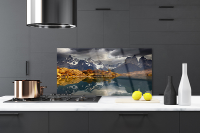 Keuken achterwand glas met print Bergmeer landschap