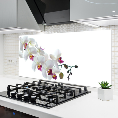 Keuken achterwand glas met print Bloemen plantaardige aard