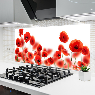 Keuken achterwand glas met print Maki plant nature