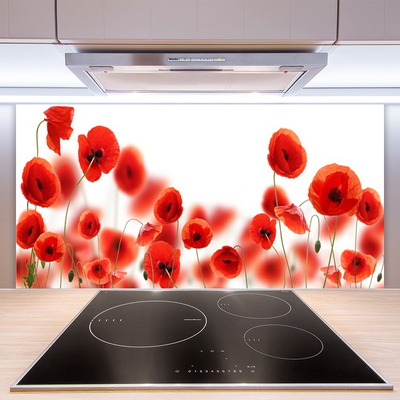 Keuken achterwand glas met print Maki plant nature